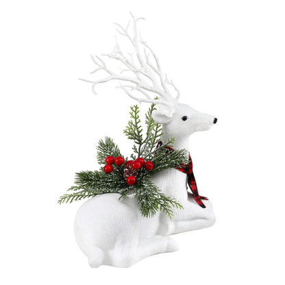 Jingle Jollys Christmas Reindeer 32cm Glitter Deer Ornaments Party Decorations - Image 3