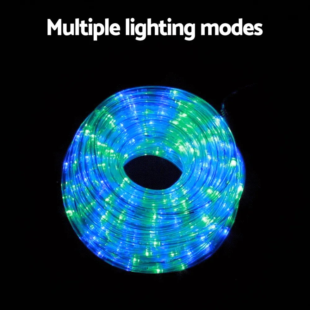 Jingle Jollys 20M Christmas Lights String Rope Light Decoration 600 LED Colorful - Image 5
