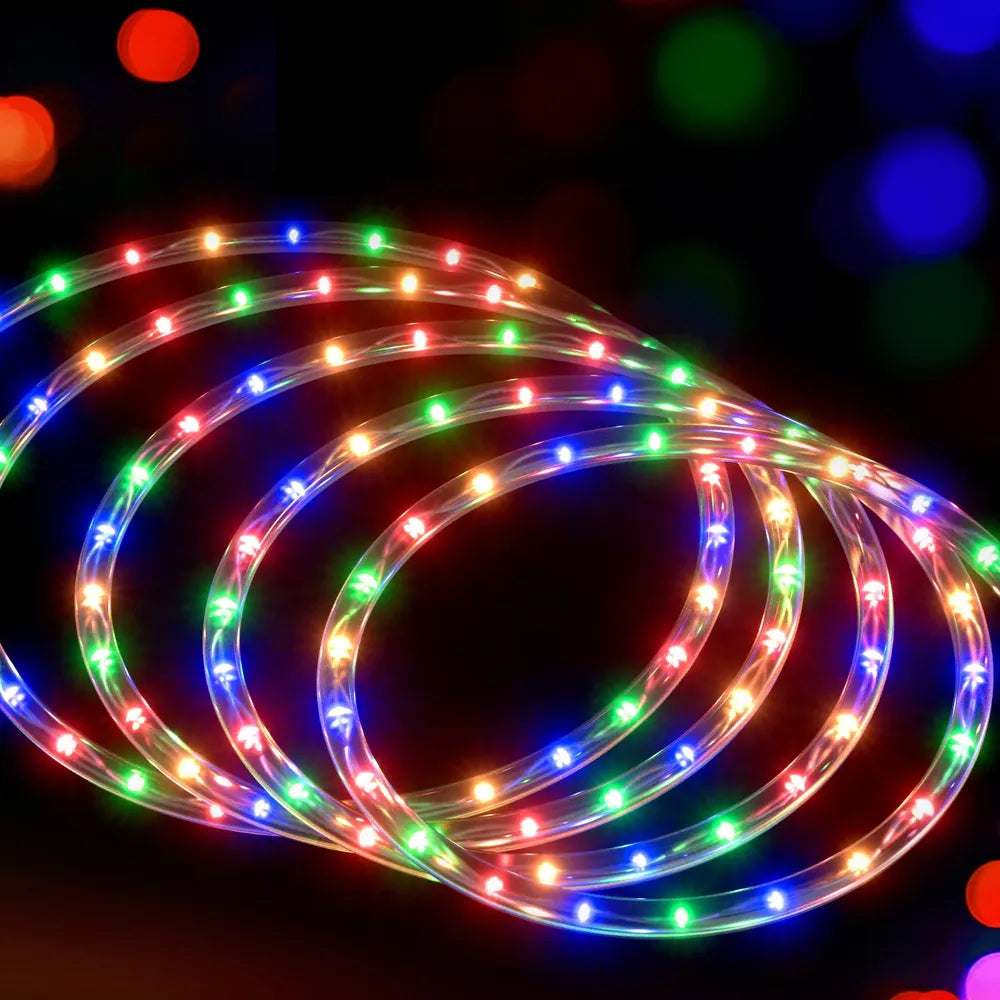 Jingle Jollys 20M Christmas Lights String Rope Light Decoration 600 LED Colorful - Image 6