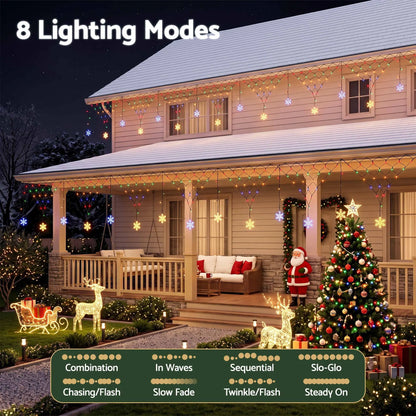 Jingle Jollys Christmas Lights Solar Fairy Lights Christmas Decorations Multicolour 4m - Image 3
