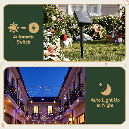 Jingle Jollys Christmas Lights Solar Fairy Lights Christmas Decorations Multicolour 4m - Image 4