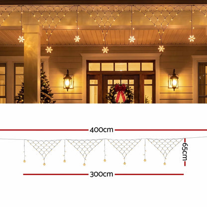 Jingle Jollys Christmas Lights Solar Fairy Lights Warm White Christmas Decorations 4m - Image 2