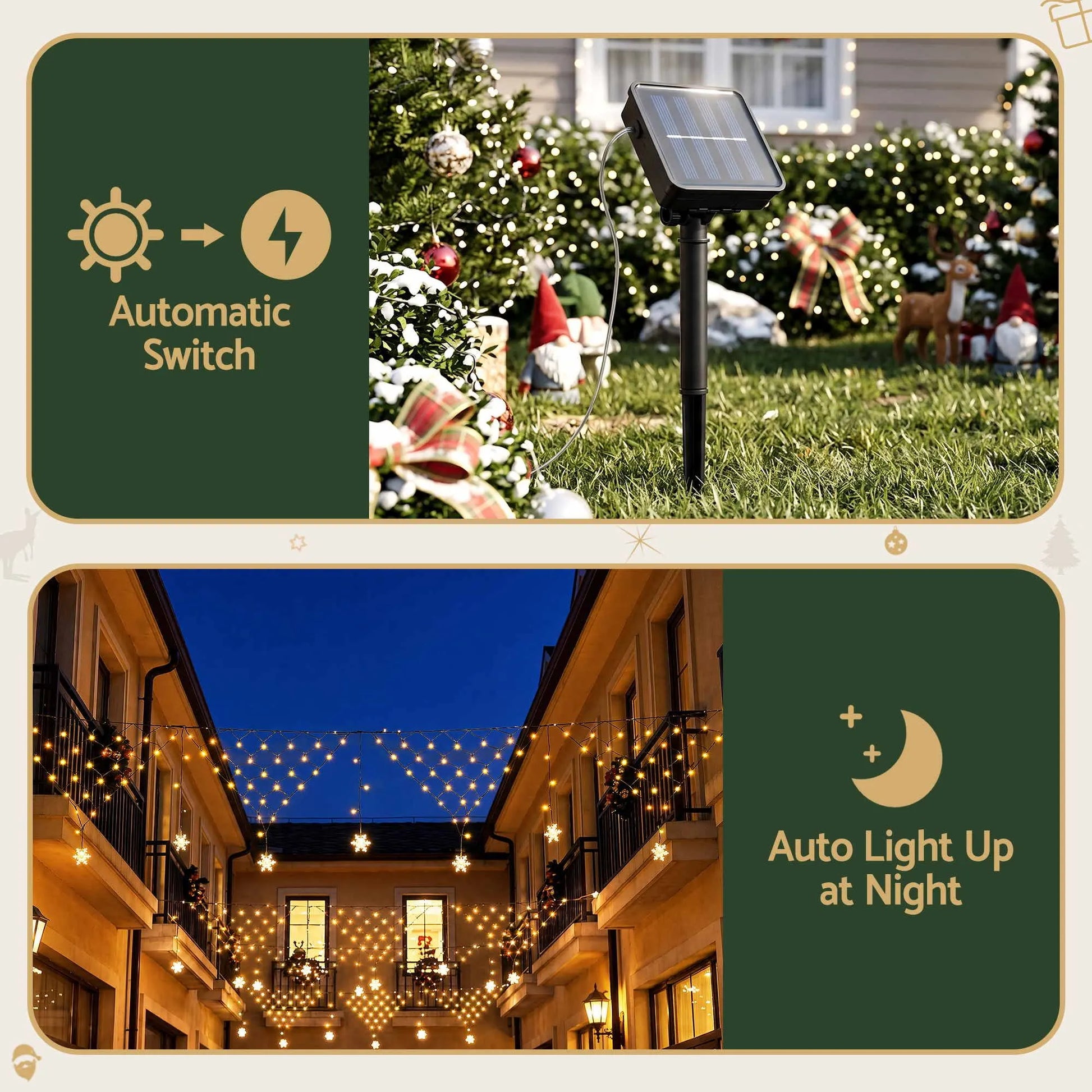 Jingle Jollys Christmas Lights Solar Fairy Lights Warm White Christmas Decorations 4m - Image 8