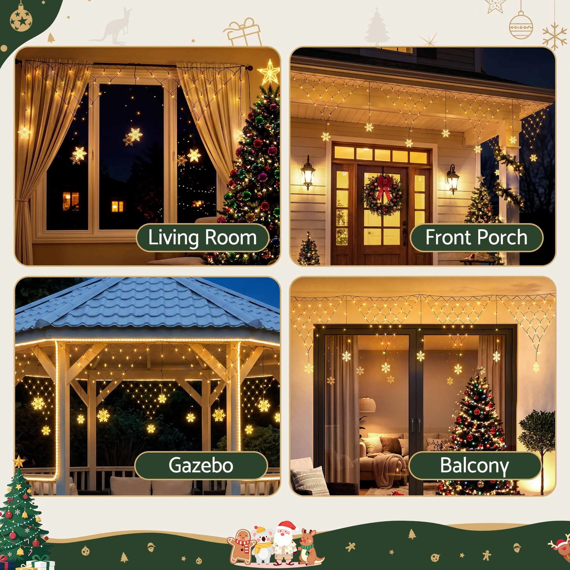 Jingle Jollys Christmas Lights Solar Fairy Lights Warm White Christmas Decorations 4m - Image 9