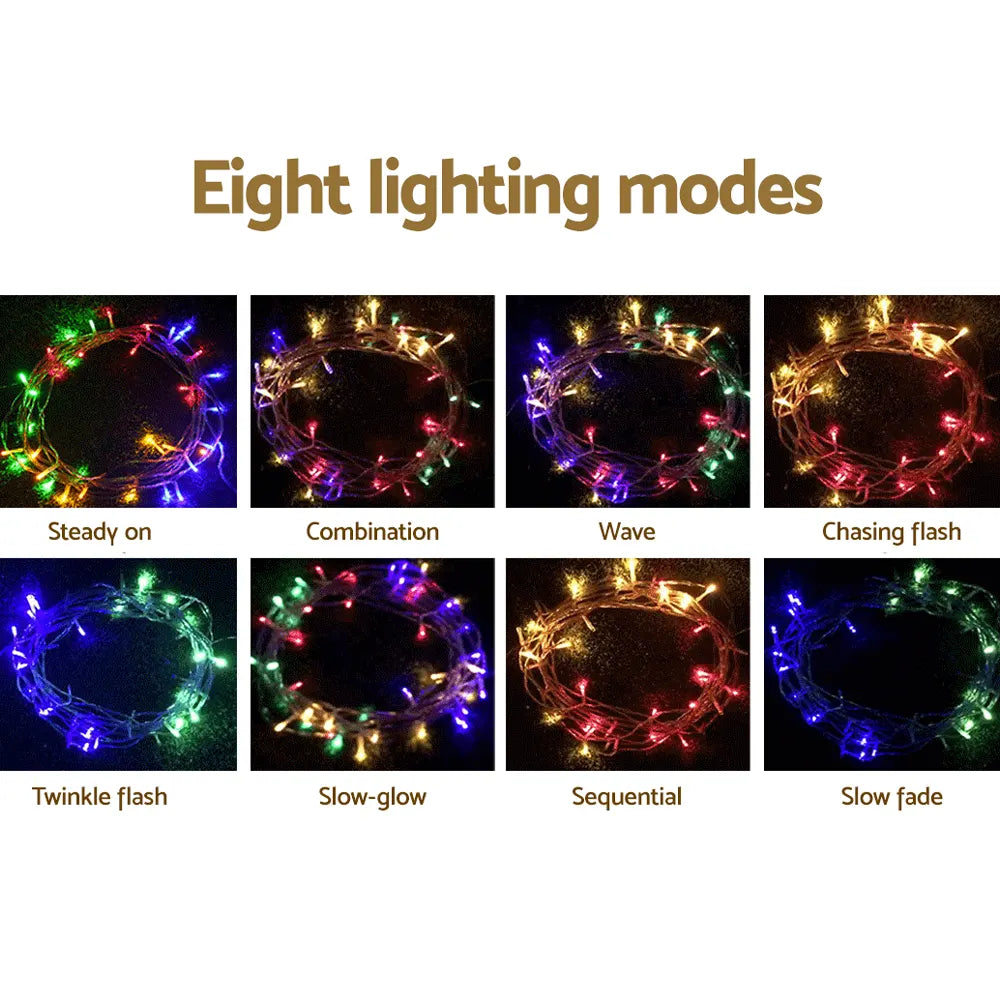 Jingle Jollys 50M Christmas Lights String Light 500 LED Colourful - Image 5