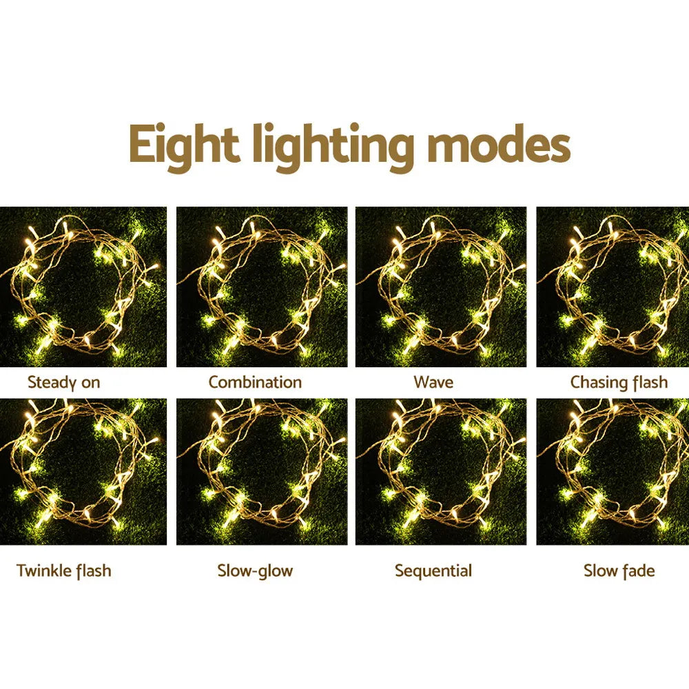 Jingle Jollys 100M Christmas Lights String Light 500 LED Warm White - Image 4