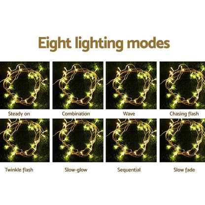 Jingle Jollys 100M Christmas Lights String Light 500 LED Warm White - Image 4