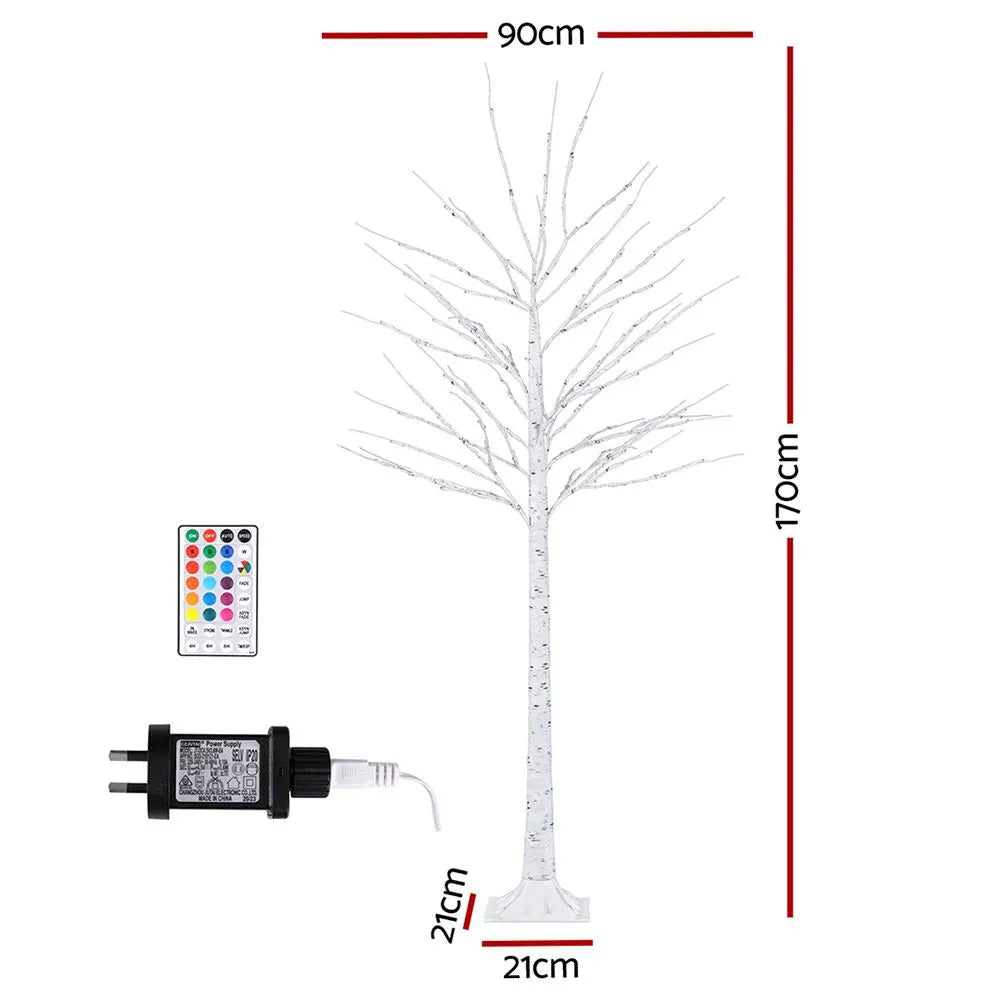 Jingle Jollys Christmas Tree 1.7m Twigs 120 RGB LED Lights Xmas Trees Decoration - Image 2