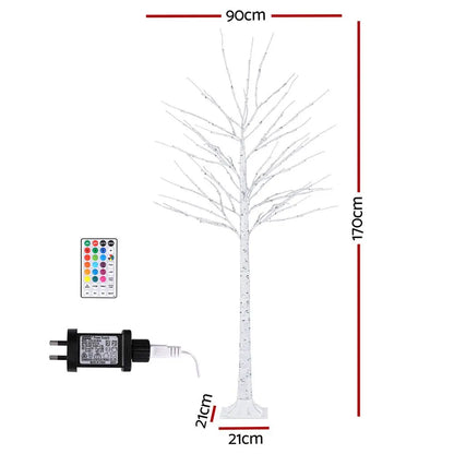 Jingle Jollys Christmas Tree 1.7m Twigs 120 RGB LED Lights Xmas Trees Decoration - Image 2