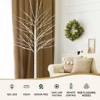 Jingle Jollys Christmas Tree 1.7m Twigs 120 RGB LED Lights Xmas Trees Decoration - Image 4