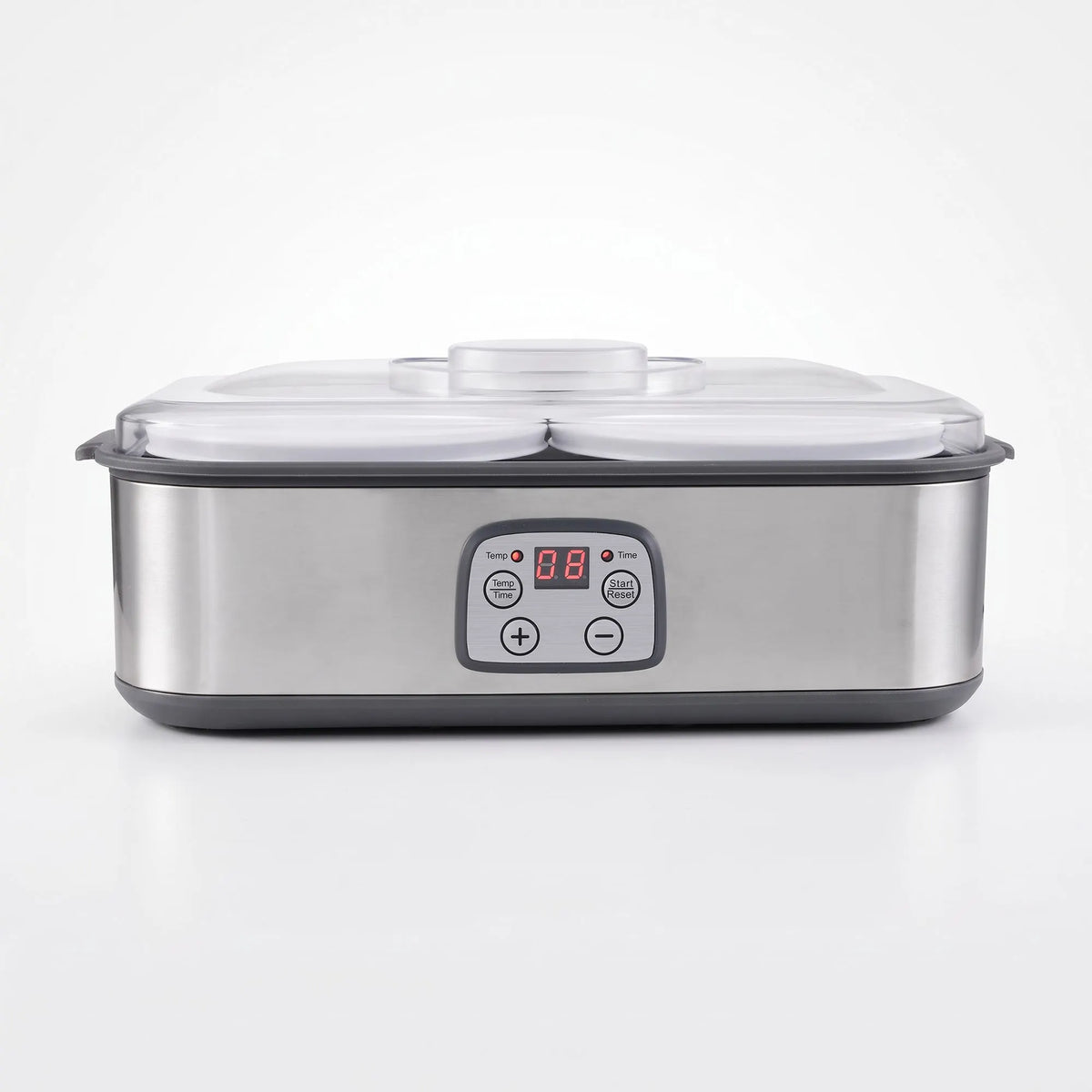 Devanti Greek Yoghurt Maker Machine 2x960ml Large Tubs Temp Control Grey - Image 4