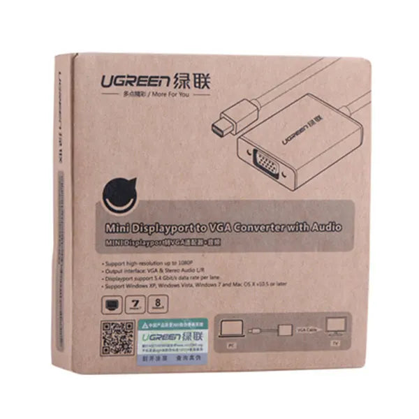 UGREEN Mini Display Port to VGA+Audio Converter cable (10437) - Image 3