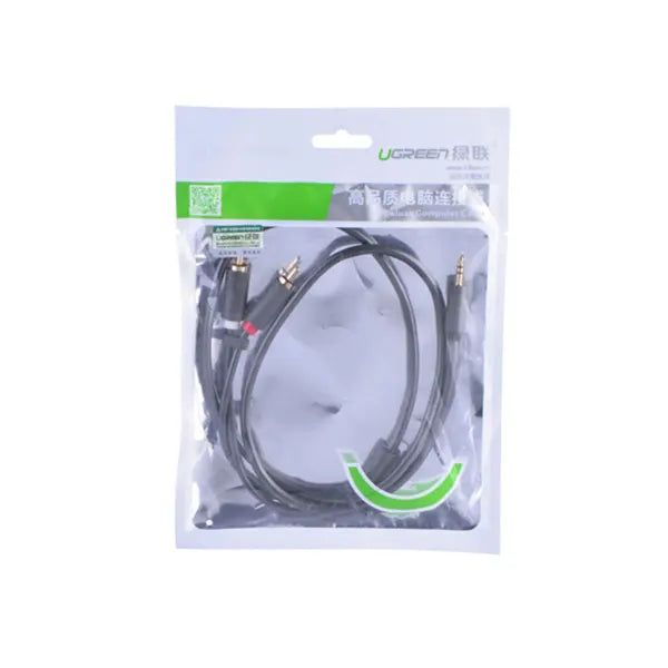 UGREEN 3.5mm male to 2RCA male cable 2M (10510) - Image 3