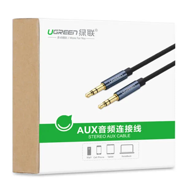 UGREEN 3.5MM male to male AUX cable with braid 3M (10688) - Image 5