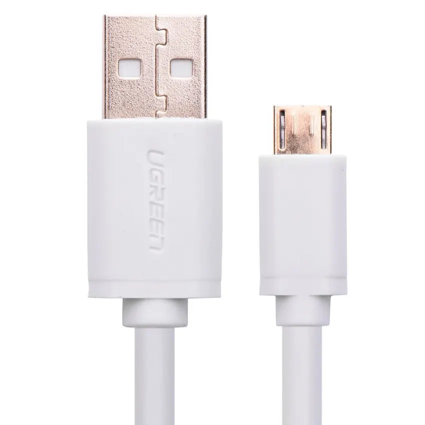 UGREEN Micro USB Male to USB Male cable Gold-Plated - White 2M (10850) - Image 2