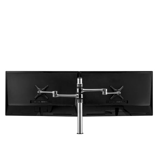 Atdec Dual Swing Arms on Post - Silver - Monitors - Mounts