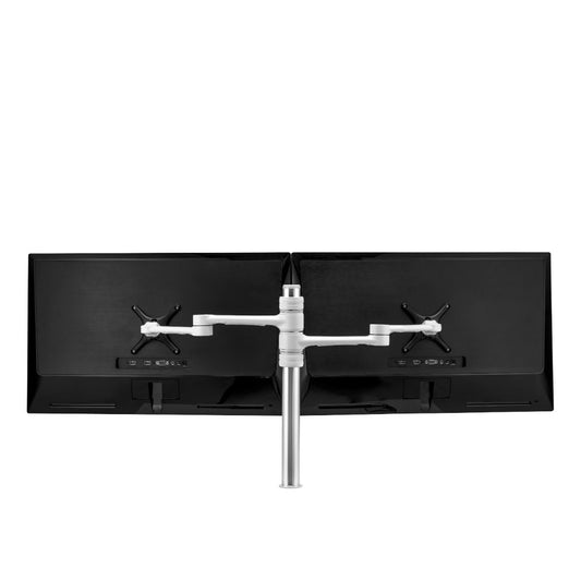 Atdec Dual Swing Arms on Post - White - Monitors - Mounts