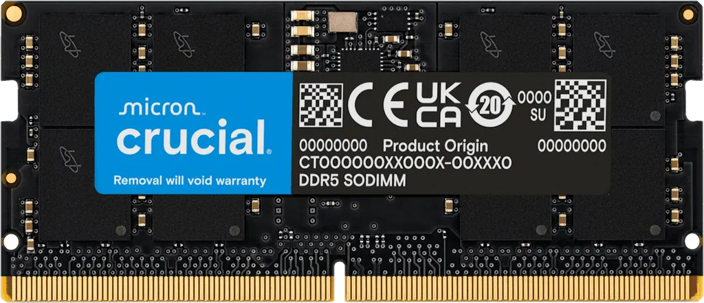 Misc Crucial CT32G56C46S5 32GB DDR5 5600MHz CL46 SODIMM RAM - Memory