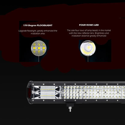 28 inch Philips LED Light Bar Quad Row Combo Beam 4x4 Work Driving Lamp 4wd - Image 4